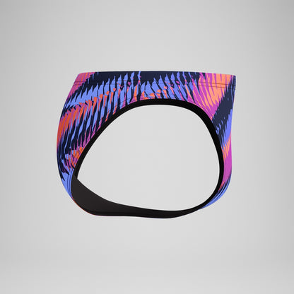 Speedo Club Training 5cm Printed Brief Blue/Pink
