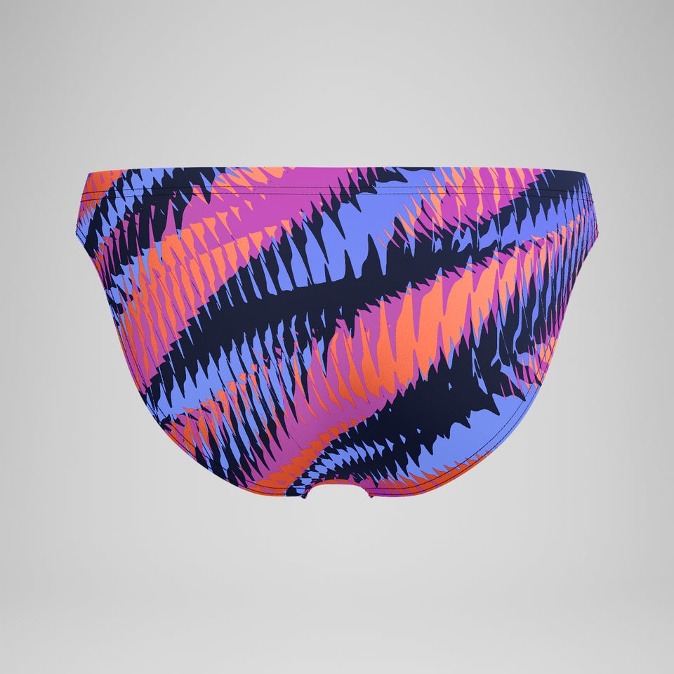 Speedo Club Training 5cm Printed Brief Blue/Pink