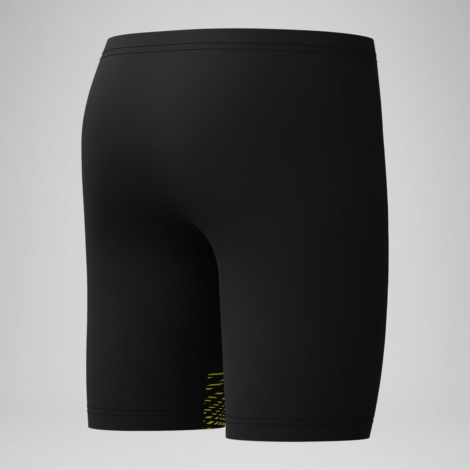 Speedo Boys' Medley Logo Jammer Black/Yellow