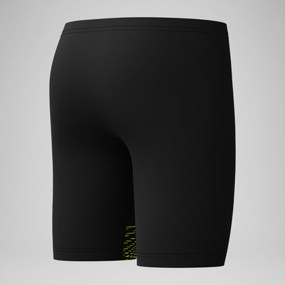 Speedo Boys' Medley Logo Jammer Black/Yellow