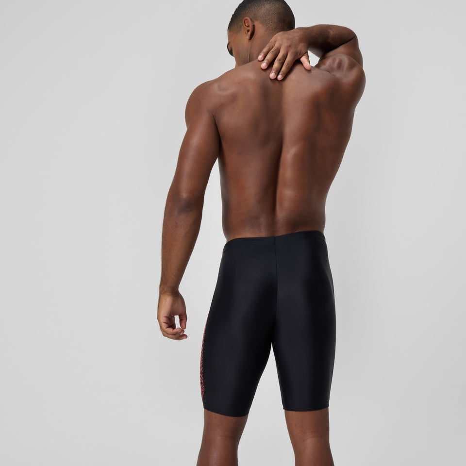 Speedo Medley Logo Jammer Black/Coral