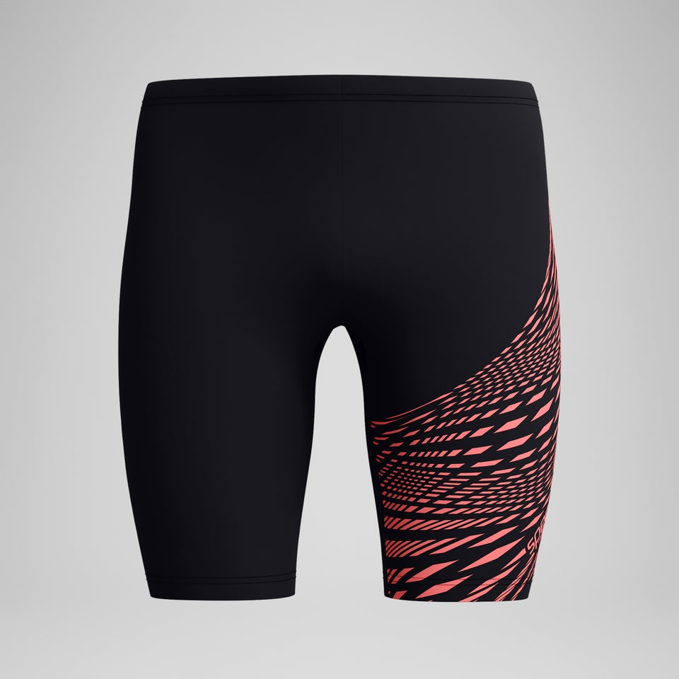 Speedo Medley Logo Jammer Black/Coral