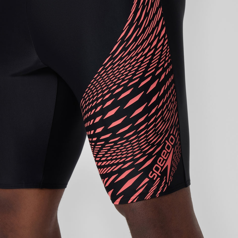 Speedo Medley Logo Jammer Black/Coral