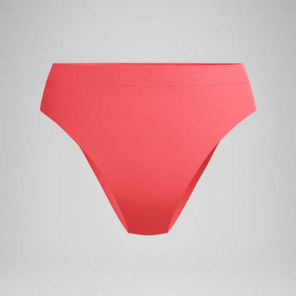 Speedo FLU3NTE Solid Hi Waist Bikini Bottom Coral