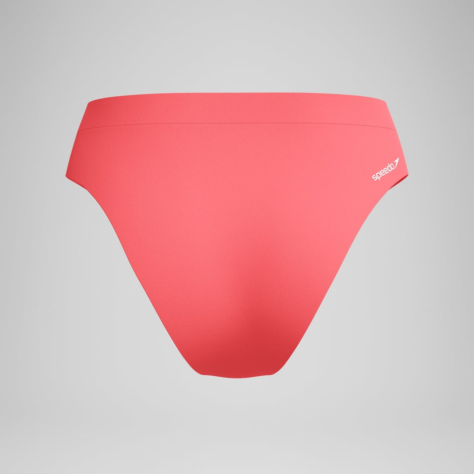 Speedo FLU3NTE Solid Hi Waist Bikini Bottom Coral