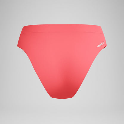 Speedo FLU3NTE Solid Hi Waist Bikini Bottom Coral
