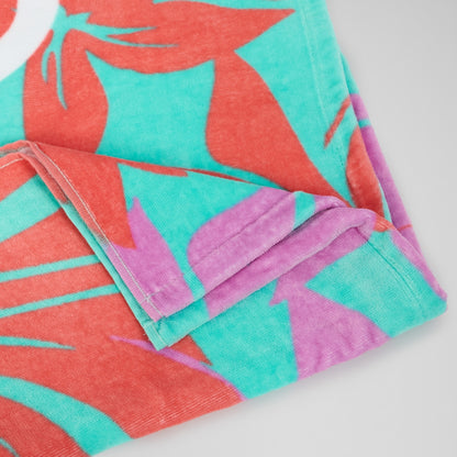 Speedo Printed Beach Towel Turquoise/Pink