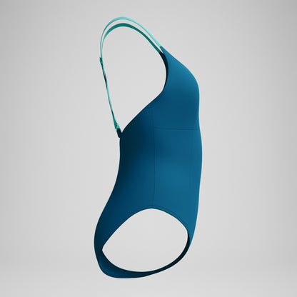 Speedo Shaping Crossback Swimsuit DarkTeal/Green