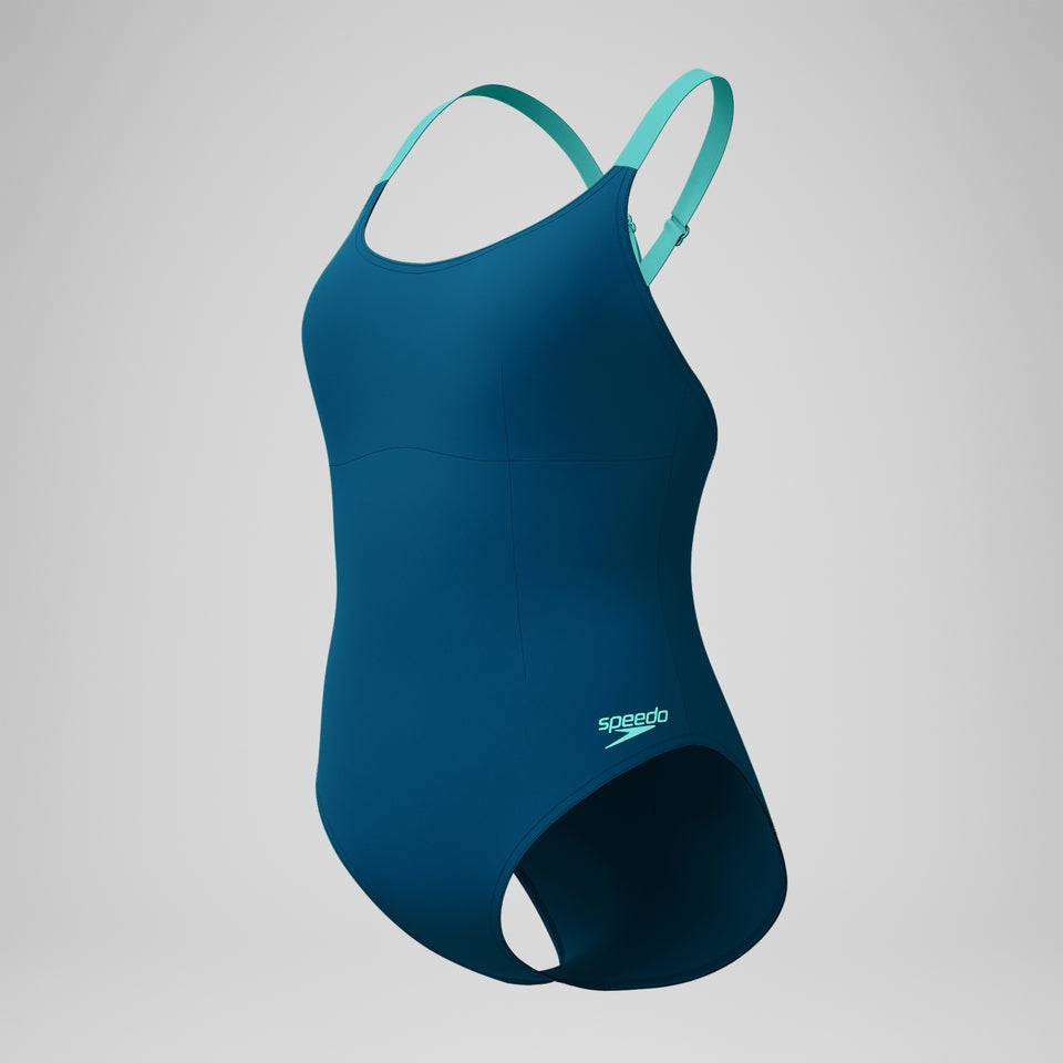 Speedo Shaping Crossback Swimsuit DarkTeal/Green