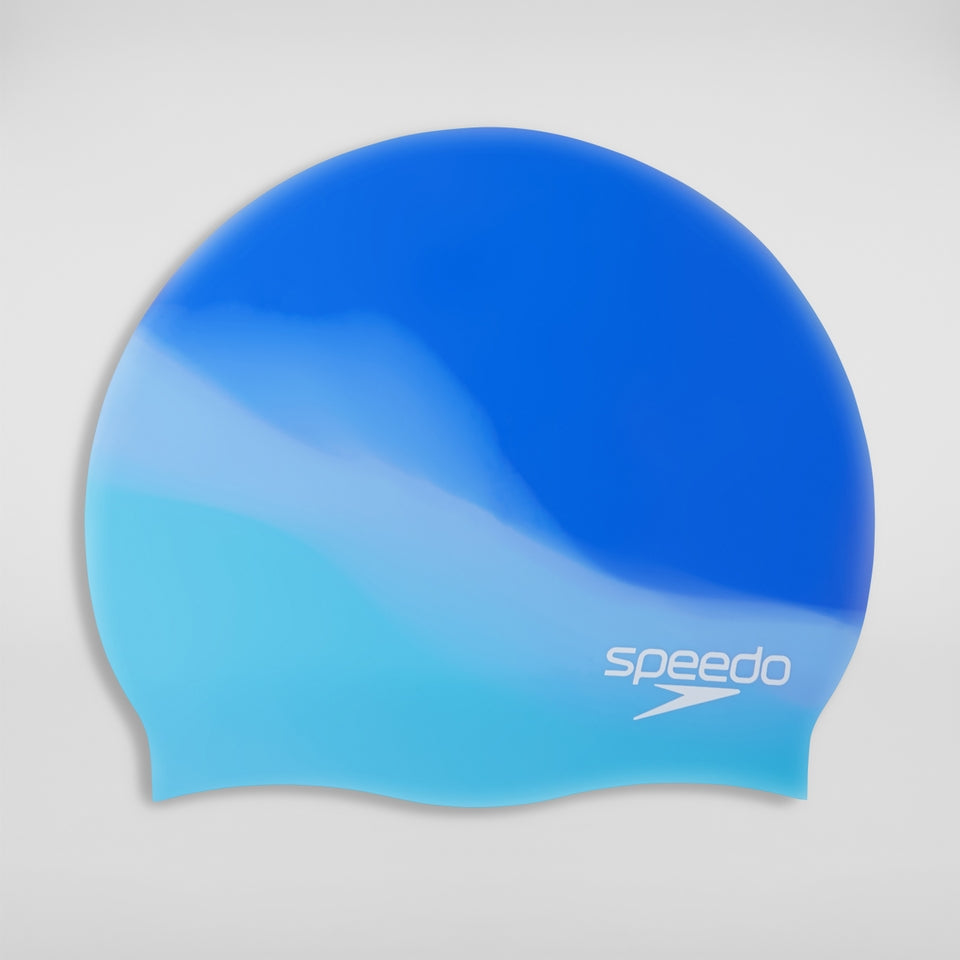 Speedo Adult Multi Colour Silicone Swim Cap Blue