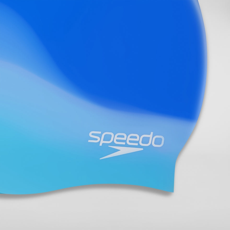 Speedo Adult Multi Colour Silicone Swim Cap Blue