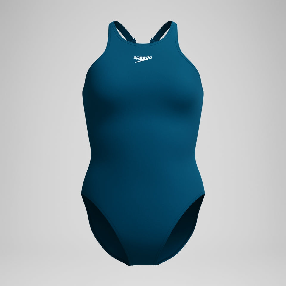 Speedo Endurance+ Longer V Back Swimsuit Dark Teal