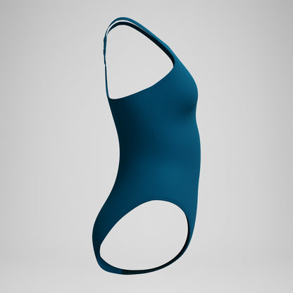 Speedo Endurance+ Longer V Back Swimsuit Dark Teal