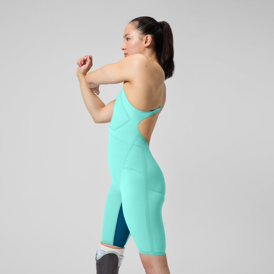Speedo Fastskin LZR Pure Valor 2.0 Openback Kneeskin Turquoise