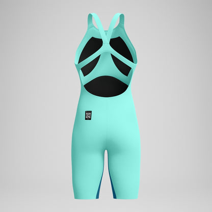 Speedo Fastskin LZR Pure Valor 2.0 Openback Kneeskin Turquoise