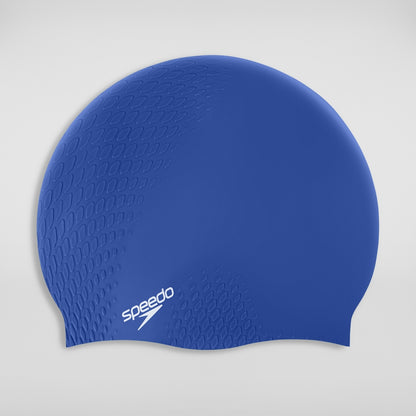 Speedo Adult Bubble Active+ Swim Cap Blue
