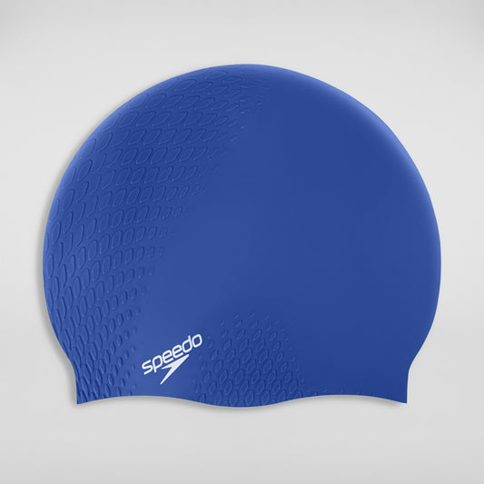 Speedo Adult Bubble Active+ Swim Cap Blue