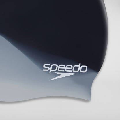 Speedo Adult Multi Colour Silicone Swim Cap Black/Grey