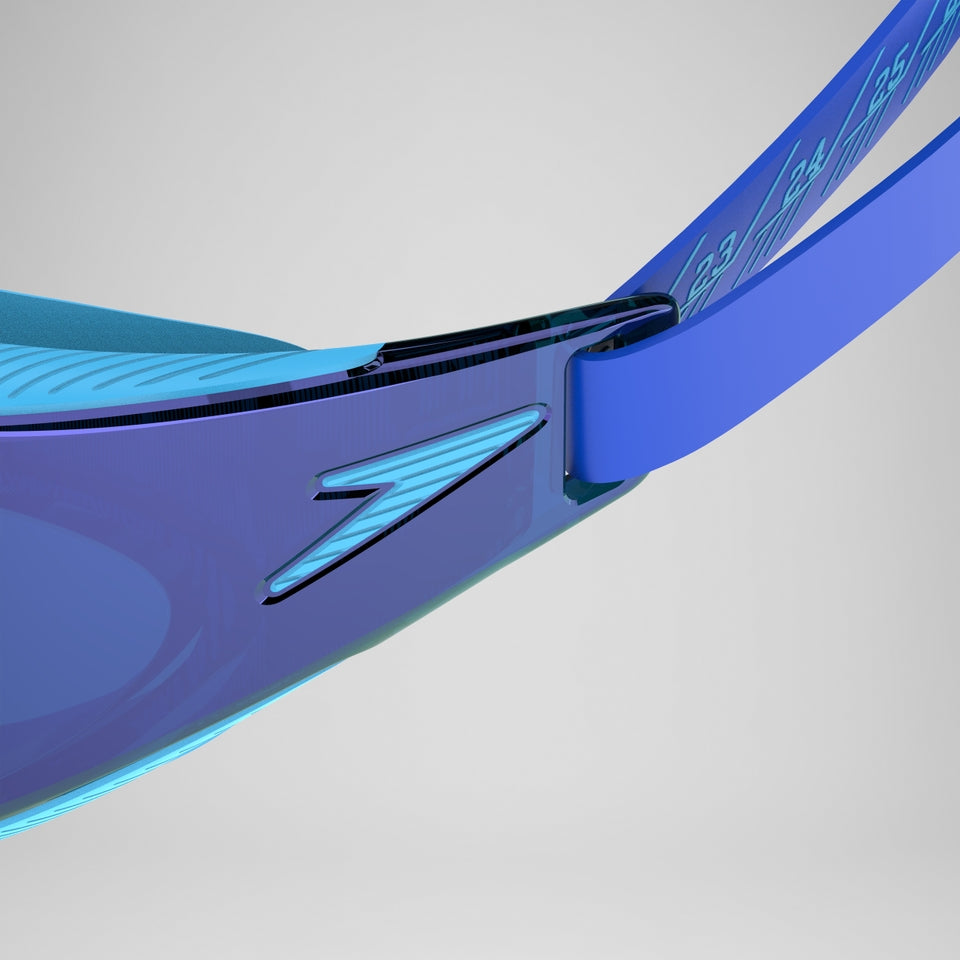 Speedo Junior Fastskin Hyper Elite Mirror Goggles Blue