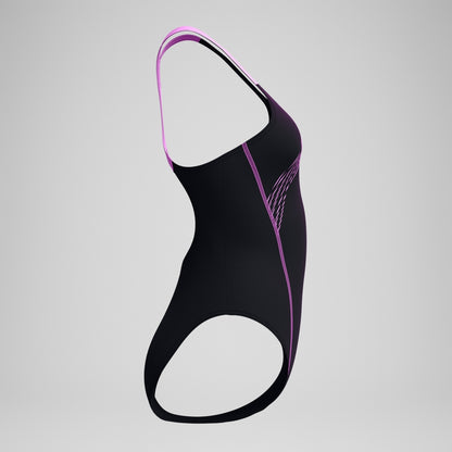 Speedo Medley Logo Swimsuit Black/Pink