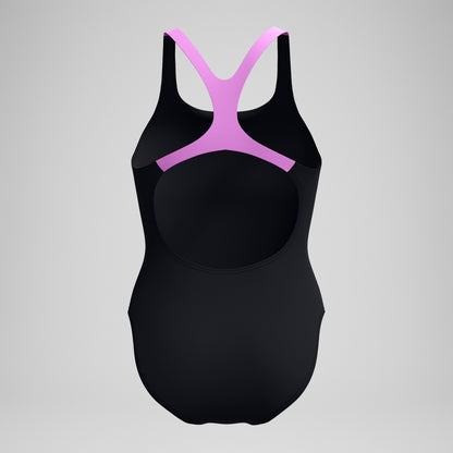 Speedo Medley Logo Swimsuit Black/Pink