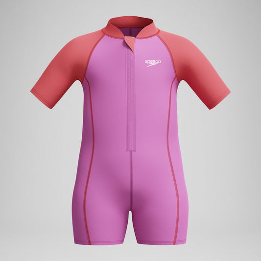 Speedo Infant Girls' Learn to Swim Neoprene Suit Swimsuit Pink