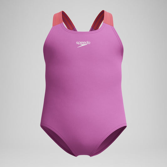 Speedo Infant Girls' Learn to Swim Medalist Swimsuit Pink