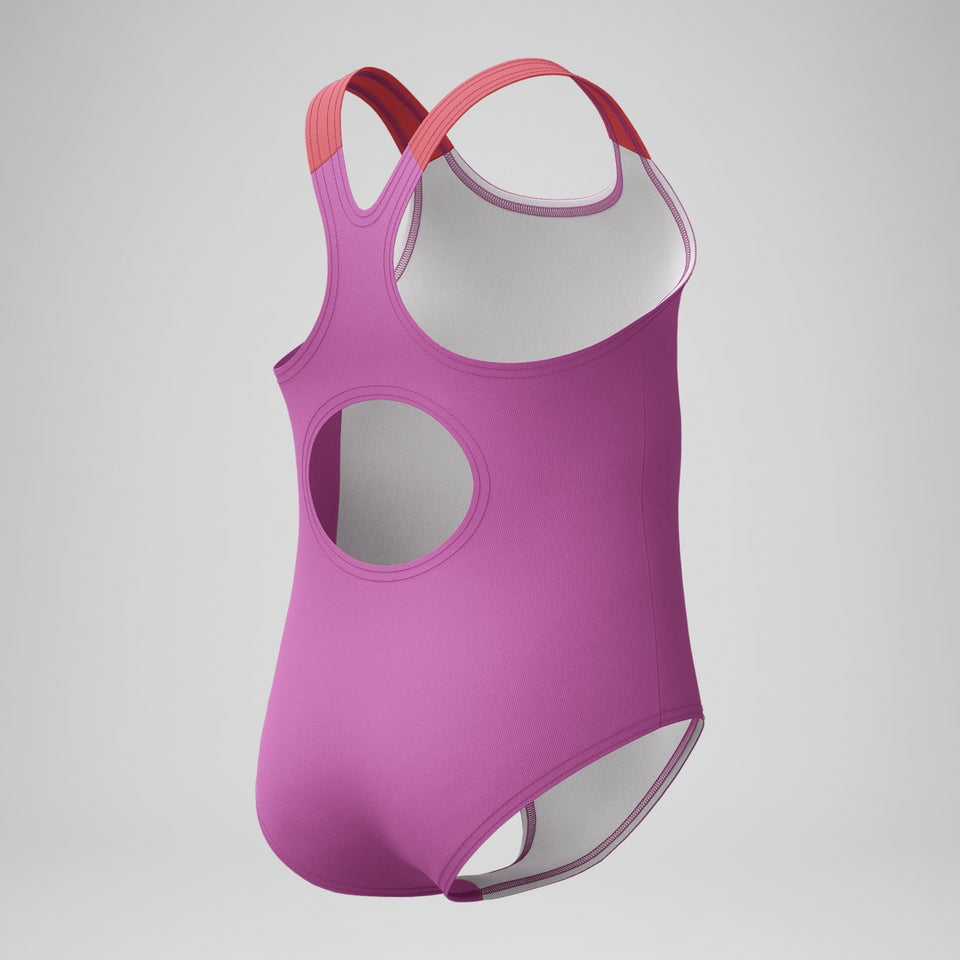 Speedo Infant Girls' Learn to Swim Medalist Swimsuit Pink