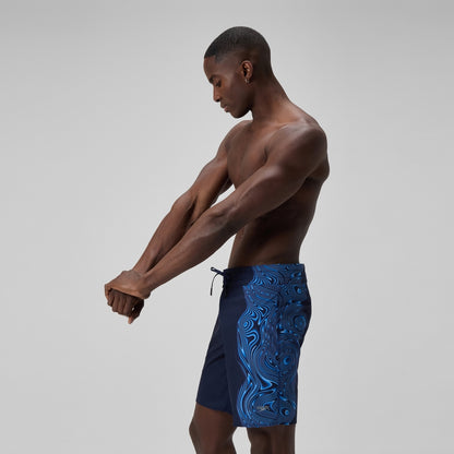 Speedo Lookout Printed 45cm Boardshorts Navy/Blue