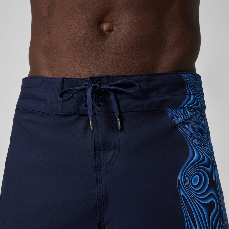 Speedo Lookout Printed 45cm Boardshorts Navy/Blue