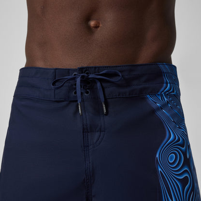 Speedo Lookout Printed 45cm Boardshorts Navy/Blue