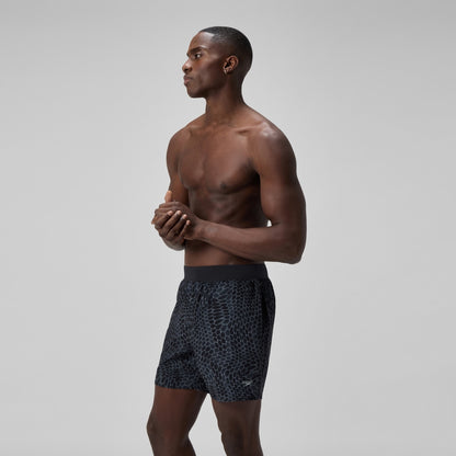 Speedo Lookout Printed 40cm Swim Shorts Black
