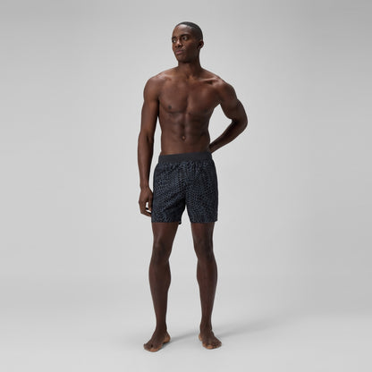 Speedo Lookout Printed 40cm Swim Shorts Black