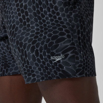 Speedo Lookout Printed 40cm Swim Shorts Black