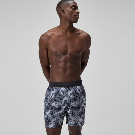 Speedo Lookout Printed 40cm Swim Shorts Grey