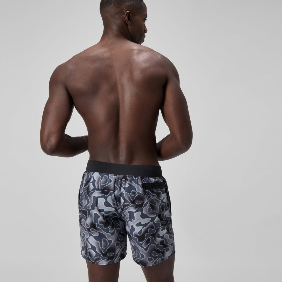 Speedo Lookout Printed 40cm Swim Shorts Grey