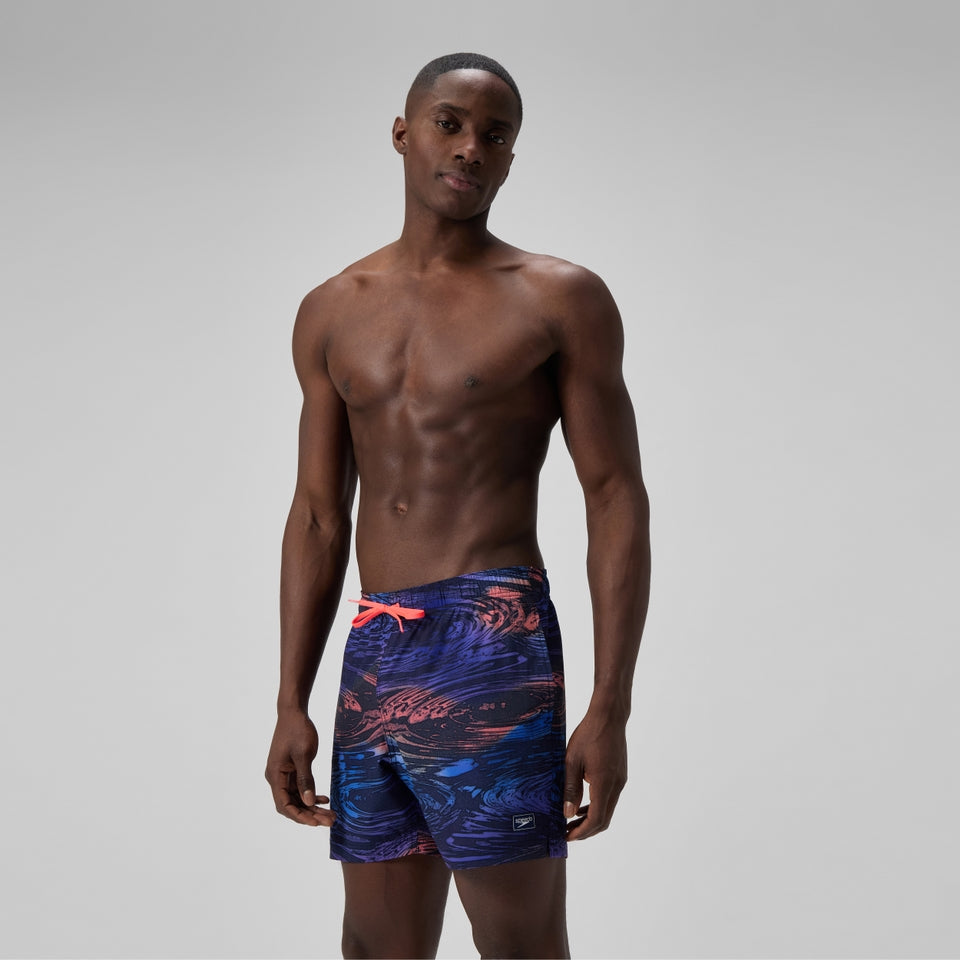Speedo Redondo Edge Printed 40cm Swim Shorts Blue