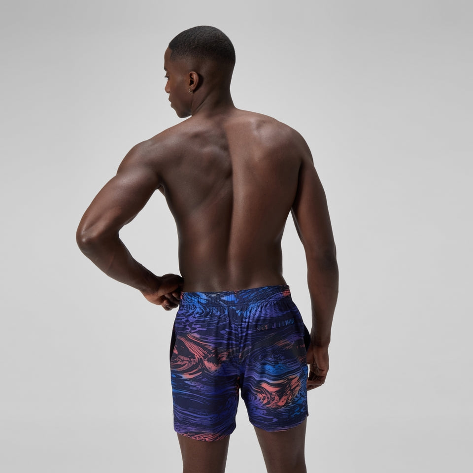 Speedo Redondo Edge Printed 40cm Swim Shorts Blue