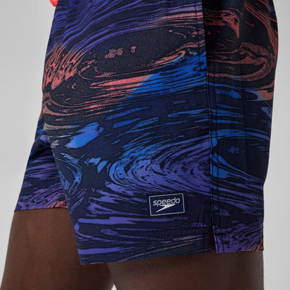 Speedo Redondo Edge Printed 40cm Swim Shorts Blue