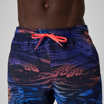 Speedo Redondo Edge Printed 40cm Swim Shorts Blue