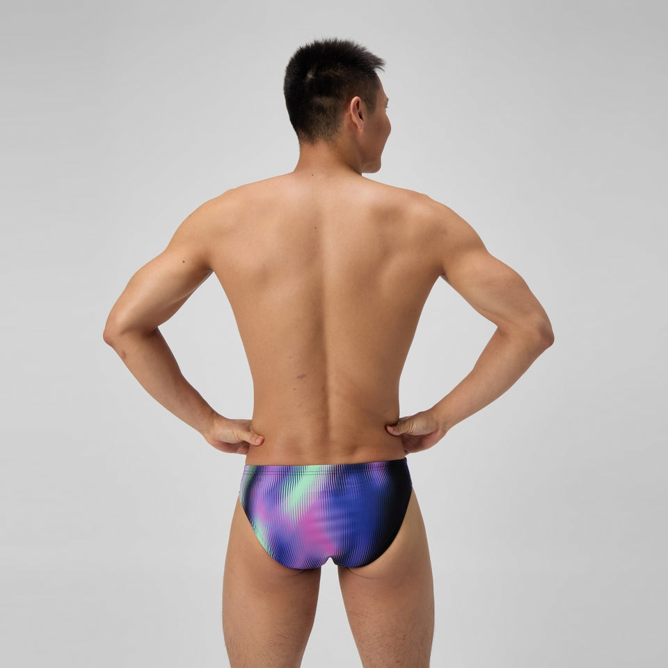 Speedo Club Training Printed Brief Purple