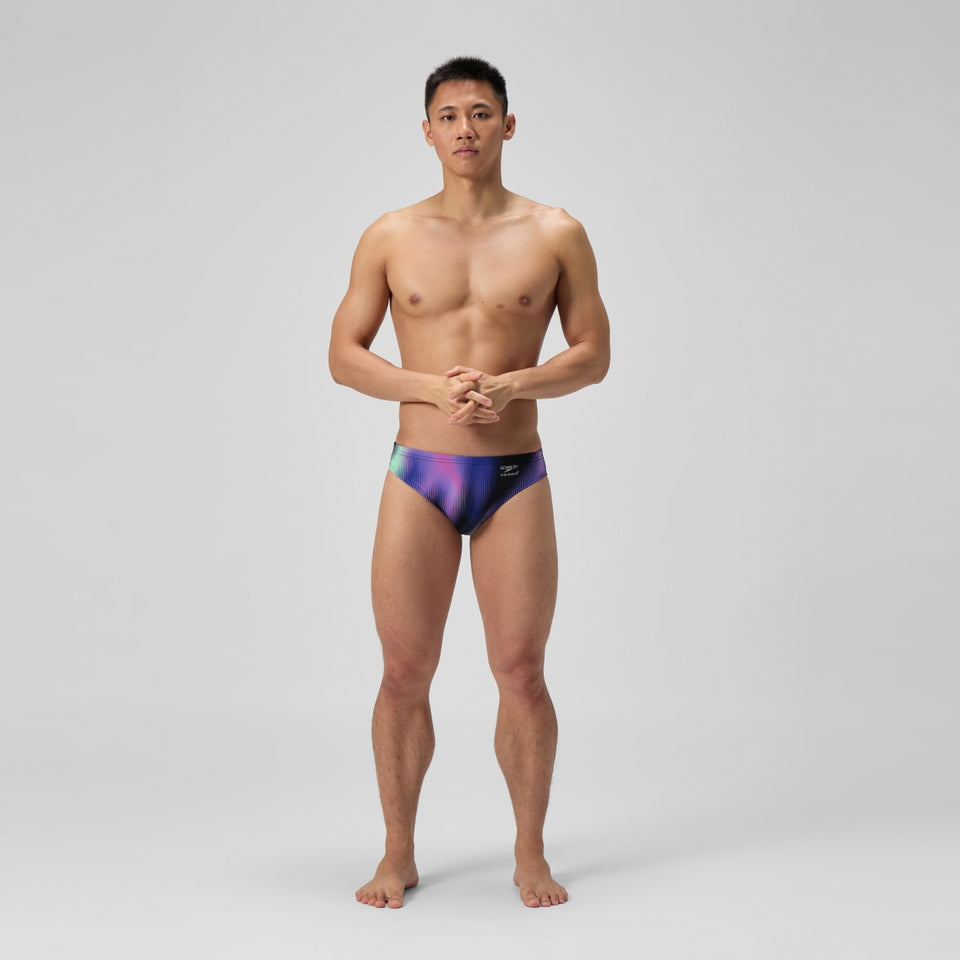 Speedo Club Training Printed Brief Purple