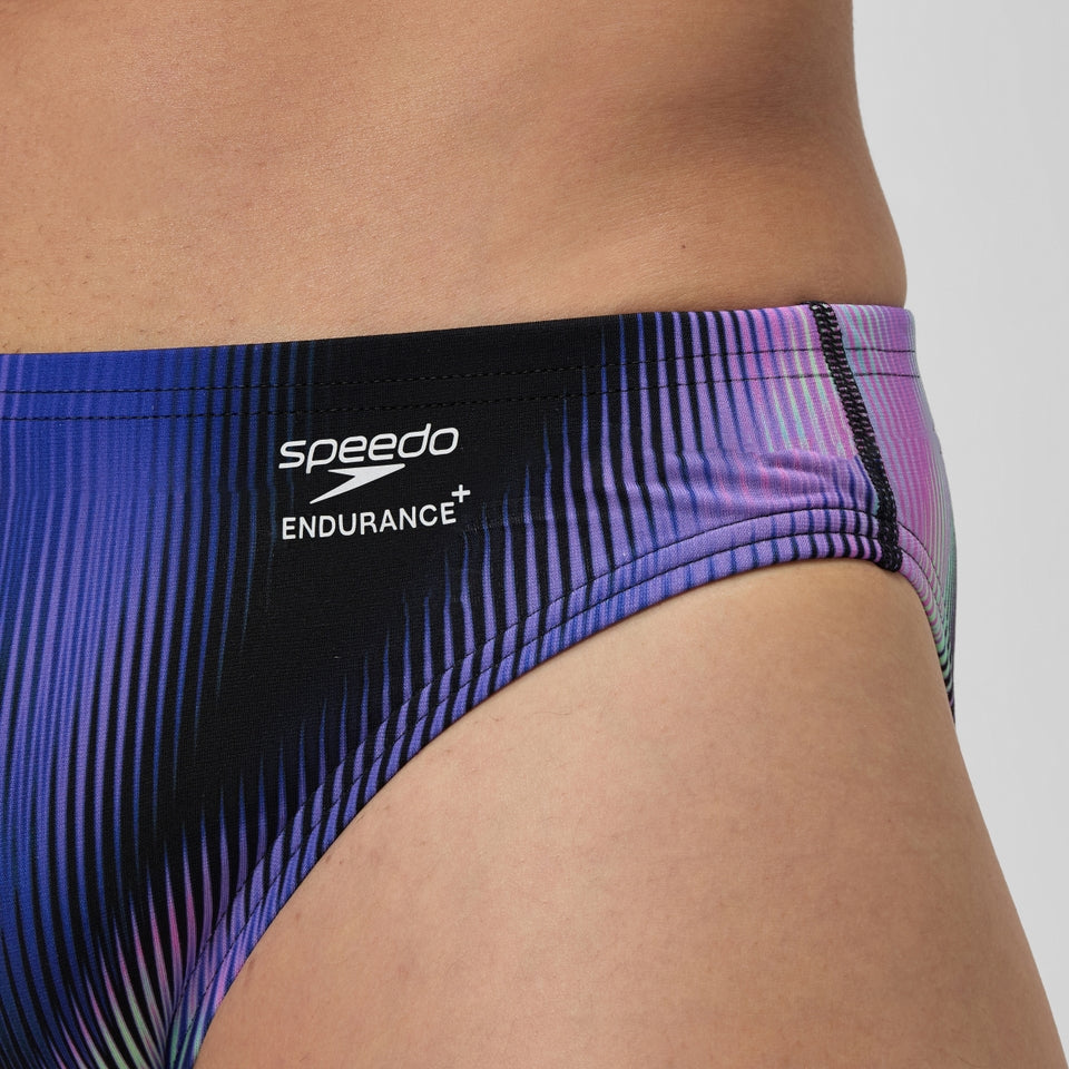 Speedo Club Training Printed Brief Purple