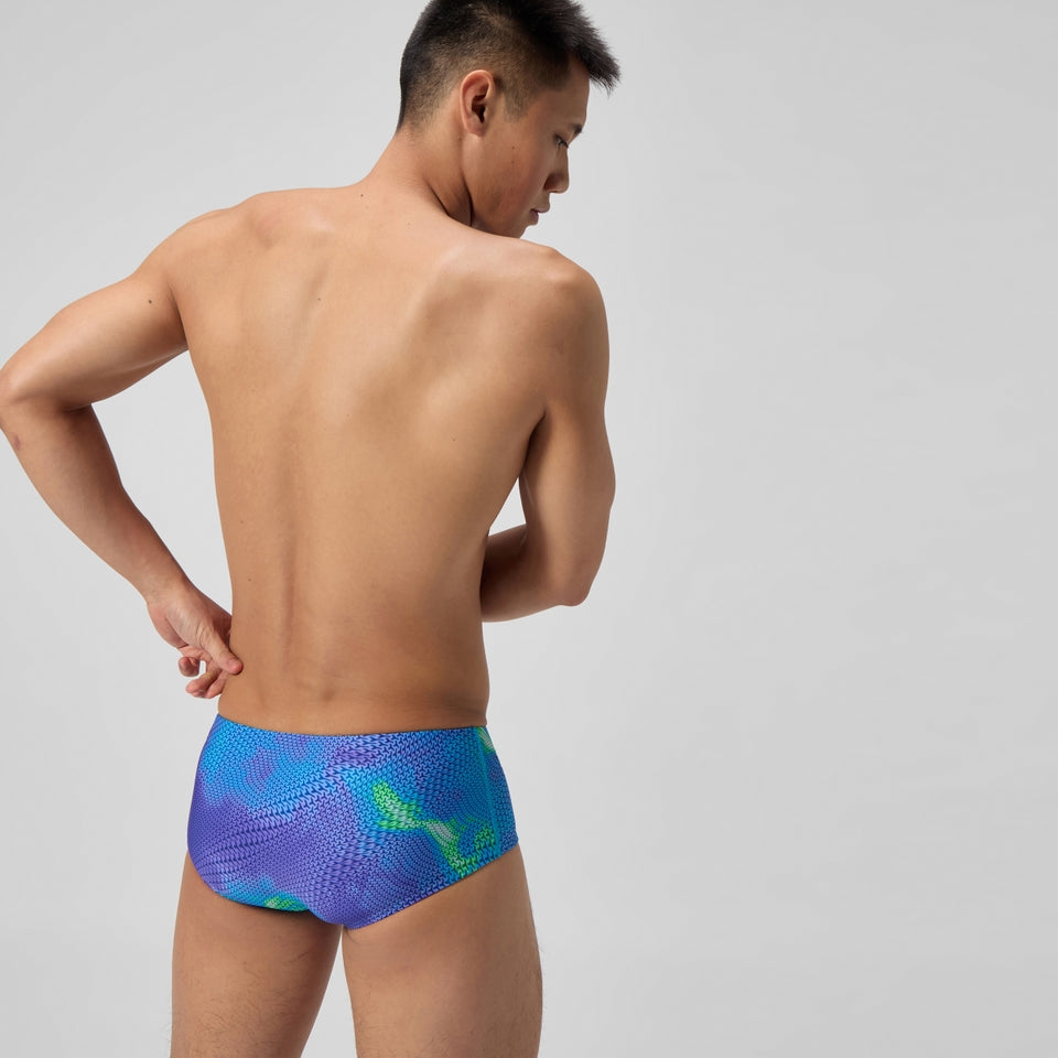 Speedo Club Training Printed 13.5cm Brief Blue