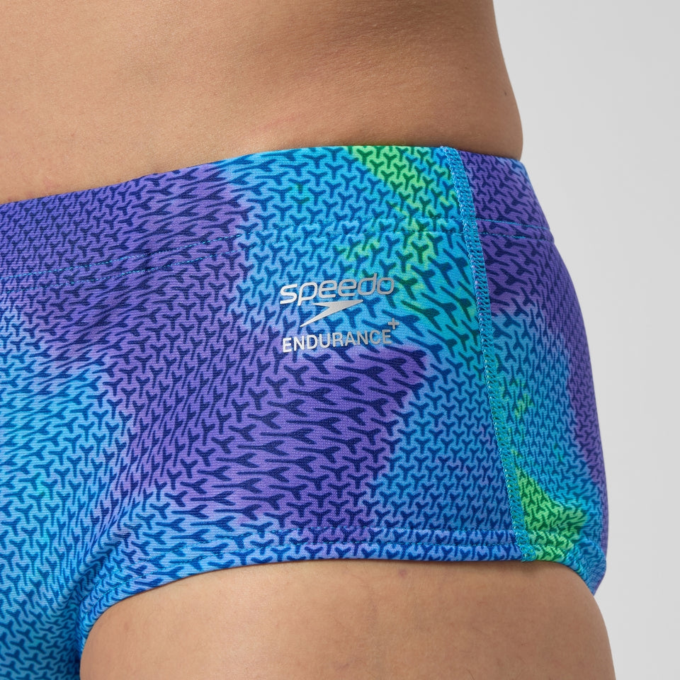 Speedo Club Training Printed 13.5cm Brief Blue