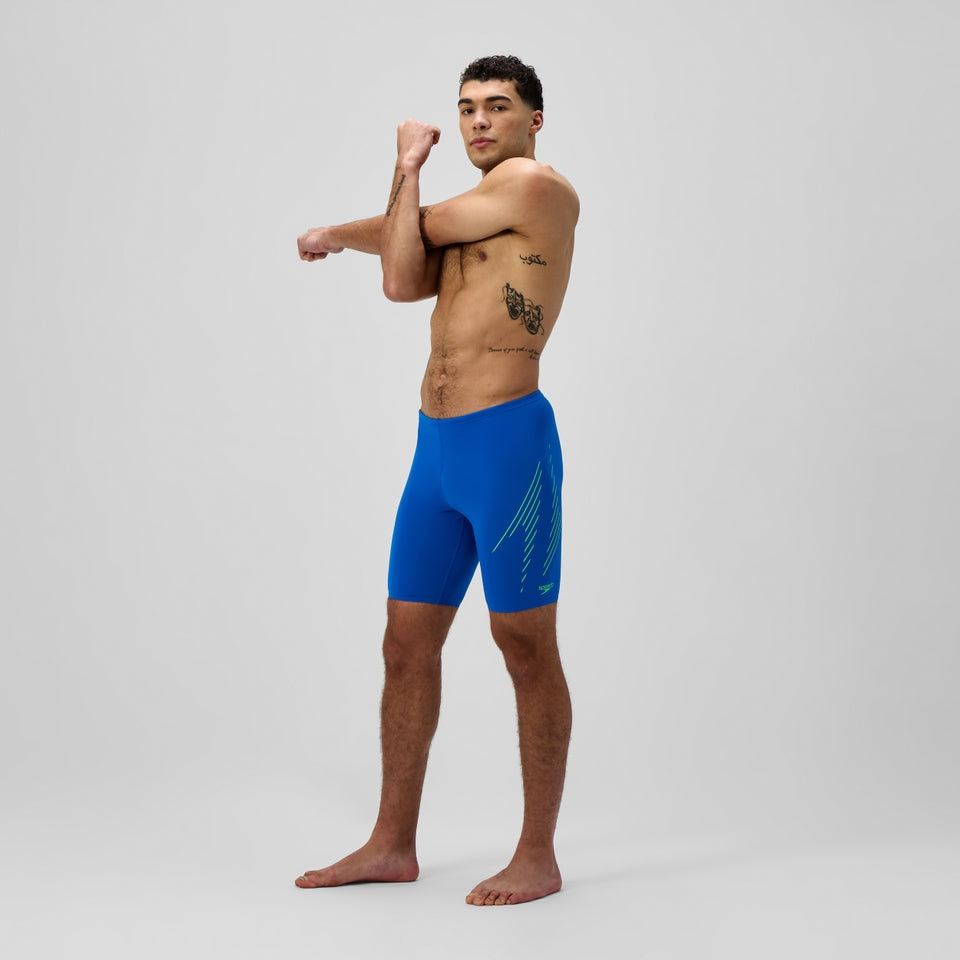 Speedo Hyperboom Placement Jammer Blue/Green