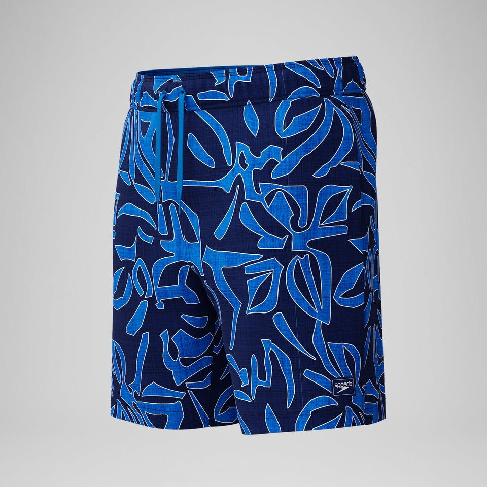Speedo Redondo Edge Printed 45cm Swim Shorts Blue