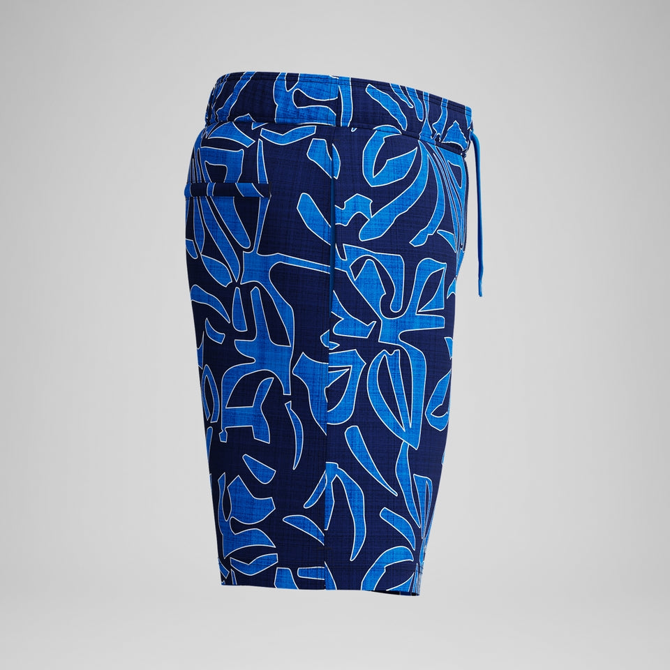 Speedo Redondo Edge Printed 45cm Swim Shorts Blue