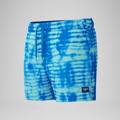 Speedo Redondo Edge Printed 35cm Swim Shorts Blue