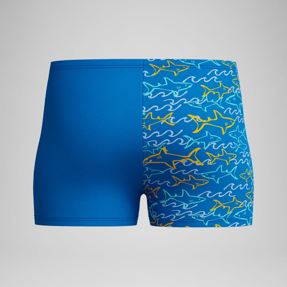 Speedo Infant Boys Learn to Swim Allover Aquashort Blue/Yellow